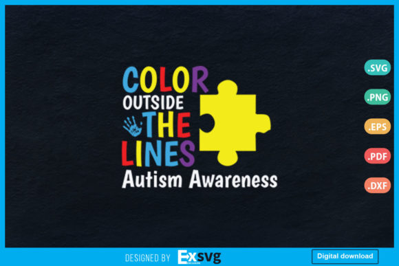 Color Outside the Lines Autism Awareness: A Creative Approach to Advocacy and Design