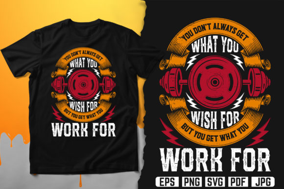 Fitness T-Shirt Design Vector