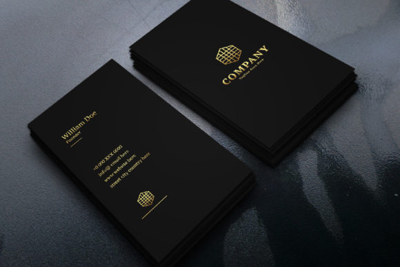 Gold Black Minimal Creative Vertical