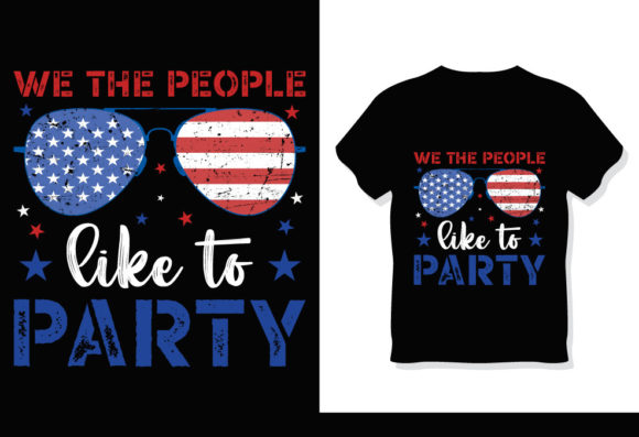 We the People 4th July Tshirt Design